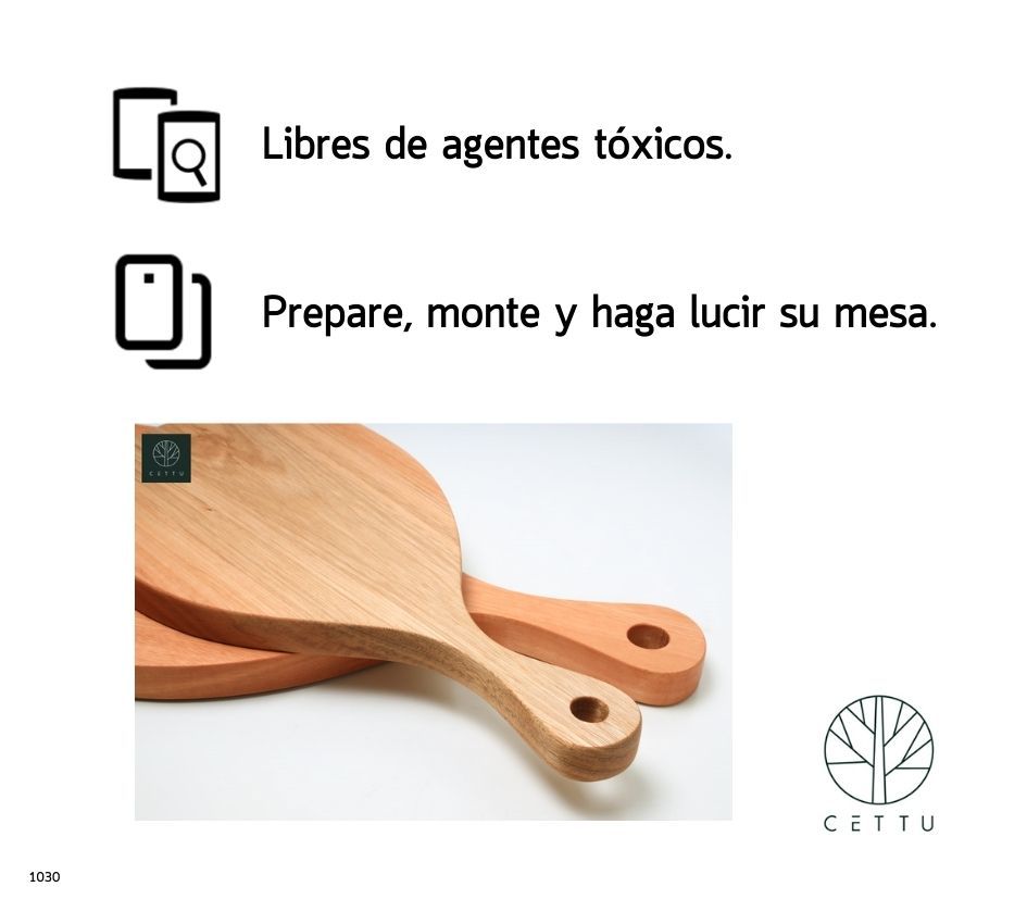 Set de 2 tablas diseño Ibérico, pique, corte y prepare.